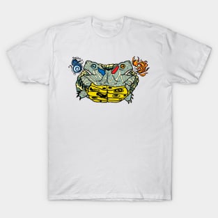 Two Headed Slider Turtle, Two Heads are better than one! T-Shirt